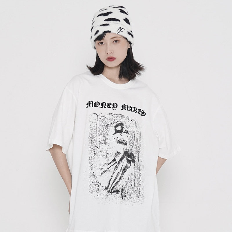 "Ghost Call" Unisex Men Women Streetwear Graphic T-Shirt Daulet Apparel