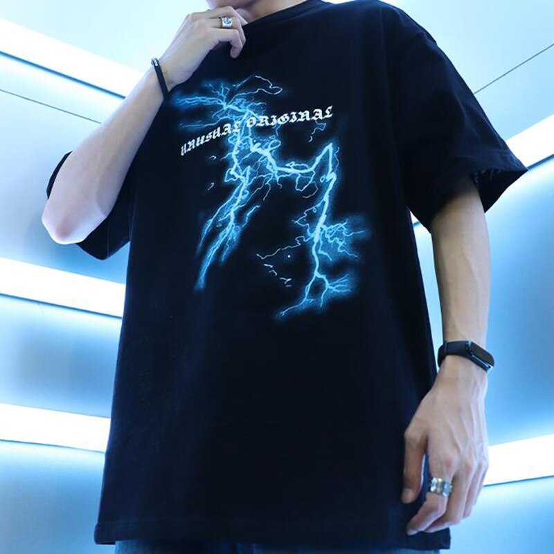 "Moon King" Unisex Men Women Streetwear Graphic T-Shirt Daulet Apparel