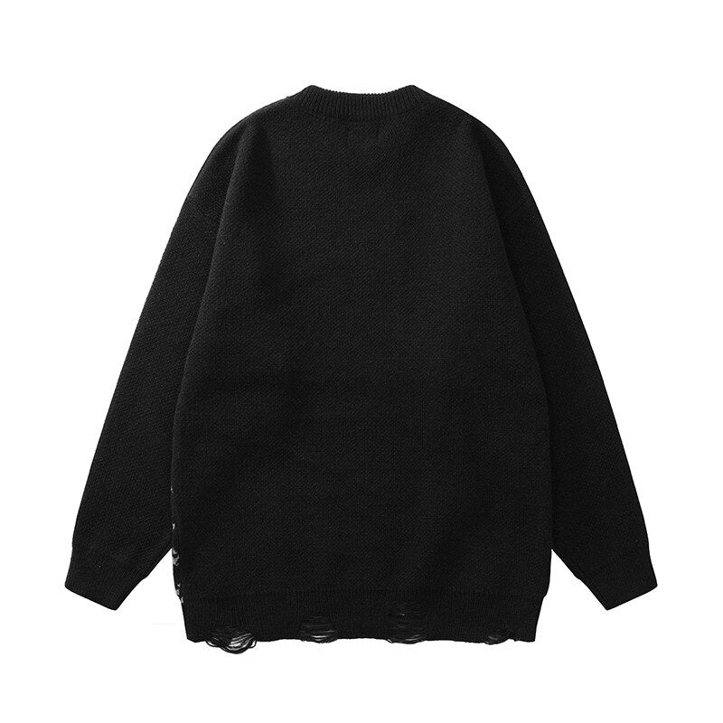 "Ripped Apart" Unisex Men Women Streetwear Graphic Sweater Daulet Apparel