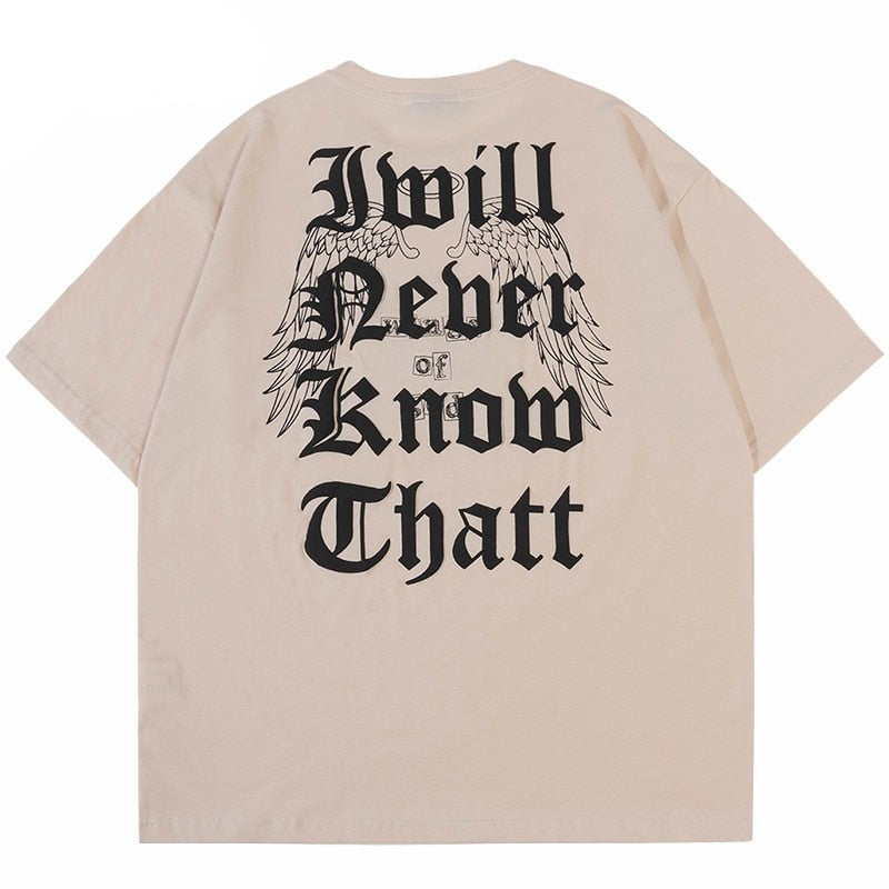"Never Know" Unisex Men Women Streetwear Graphic T-Shirt Daulet Apparel