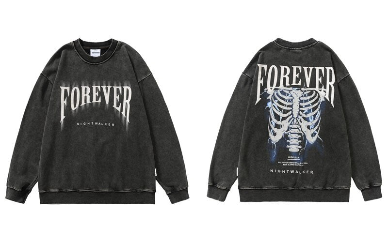 "Together Forever" Unisex Men Women Streetwear Graphic Sweatshirt Daulet Apparel