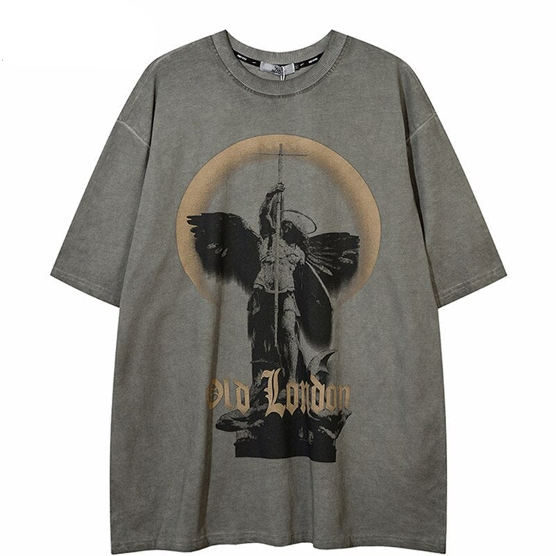 "Last Place" Unisex Men Women Streetwear Graphic T-Shirt Daulet Apparel