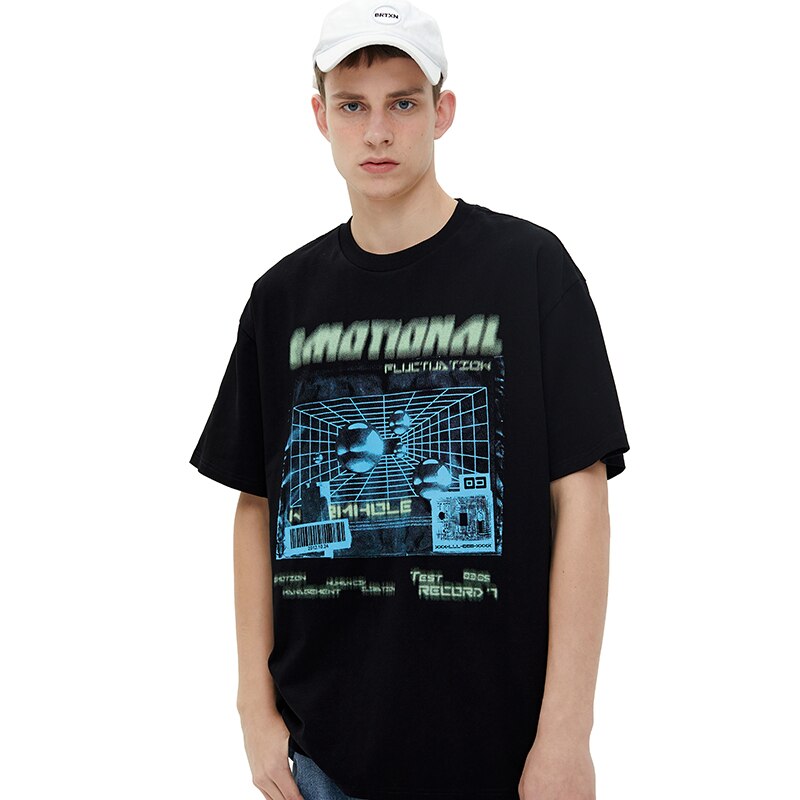 "Emotional" Unisex Men Women Streetwear Graphic T-Shirt Daulet Apparel