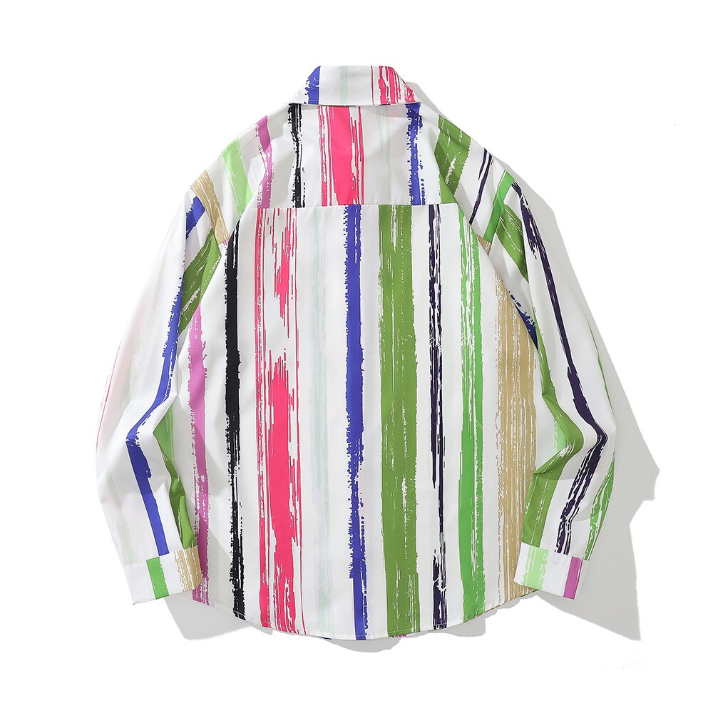 "Colourful Waves" Unisex Men Women Streetwear Graphic Shirt Daulet Apparel