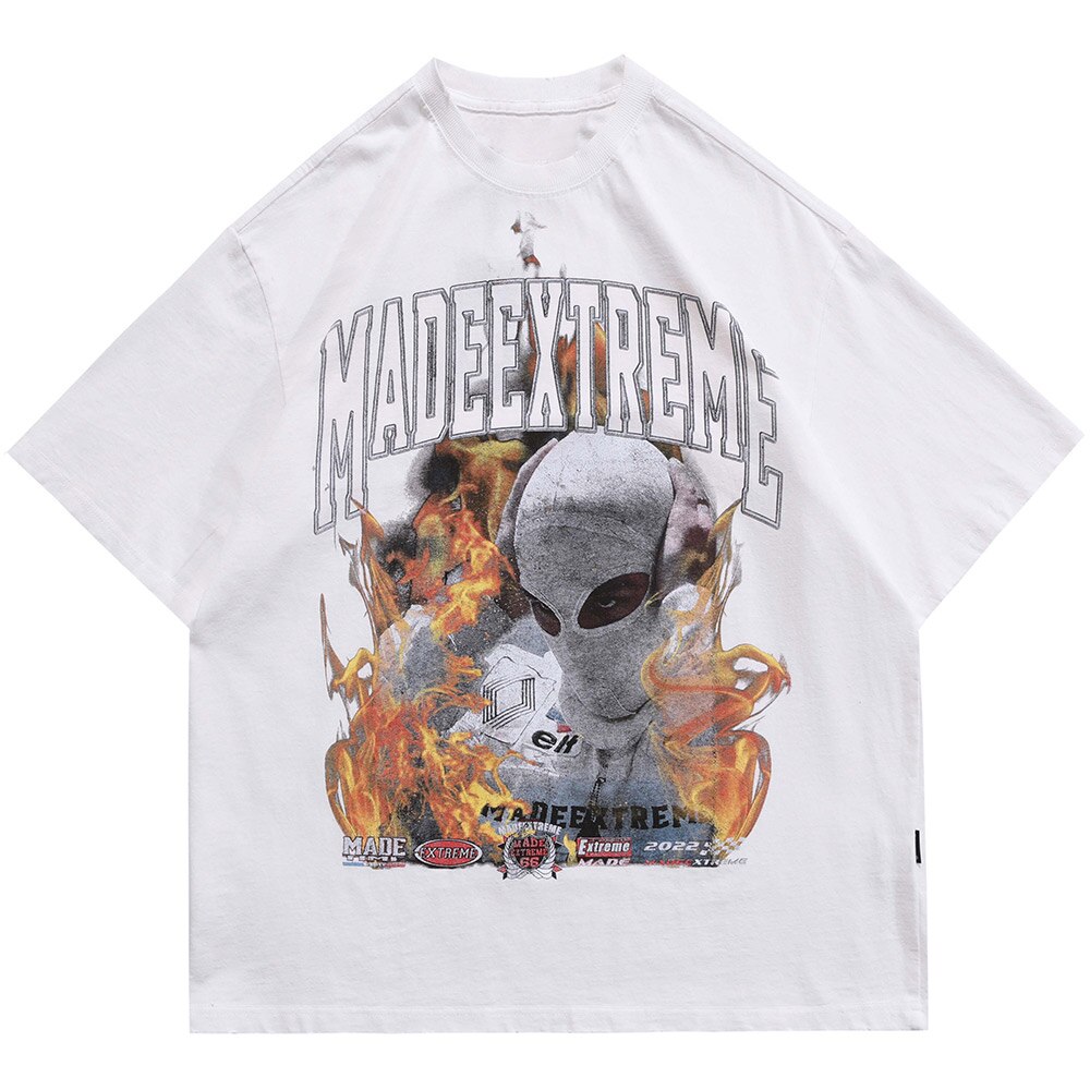 "Up In Smoke" Unisex Men Women Streetwear Graphic T-Shirt Daulet Apparel