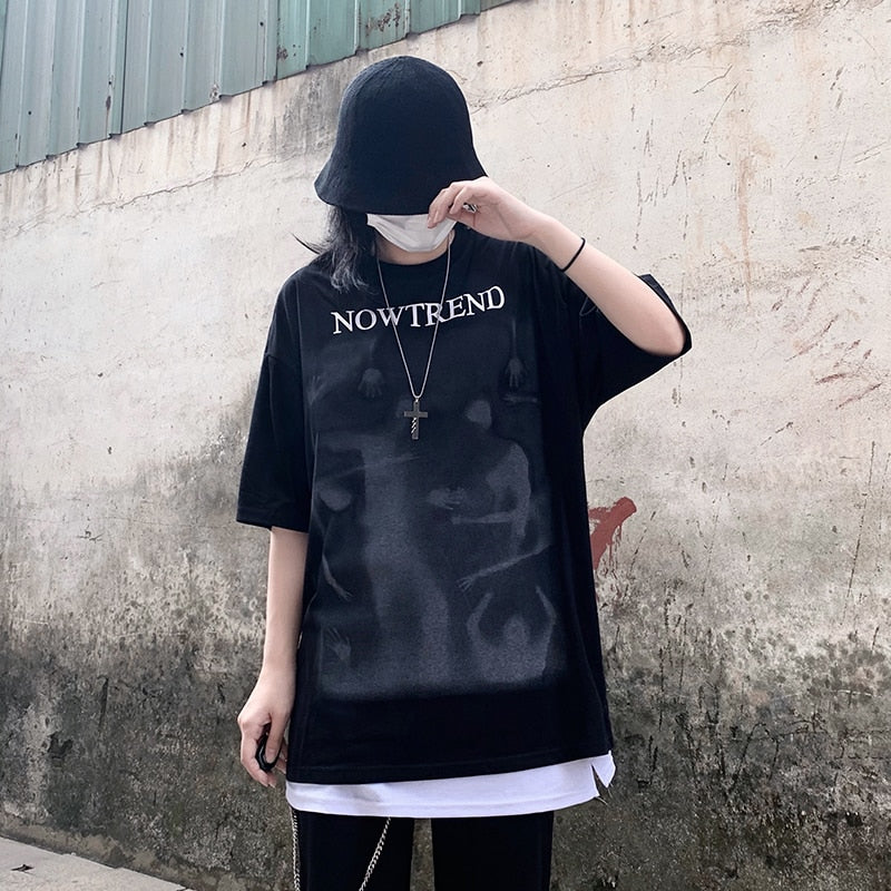 "No Ends" Unisex Men Women Streetwear Graphic T-Shirt Daulet Apparel