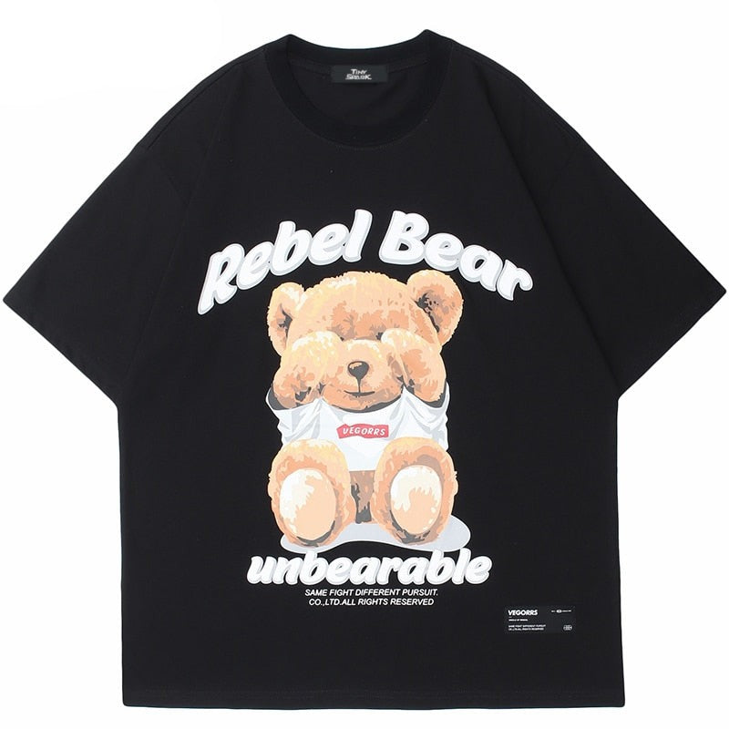 "Unbearable" Unisex Men Women Streetwear Graphic T-Shirt Daulet Apparel