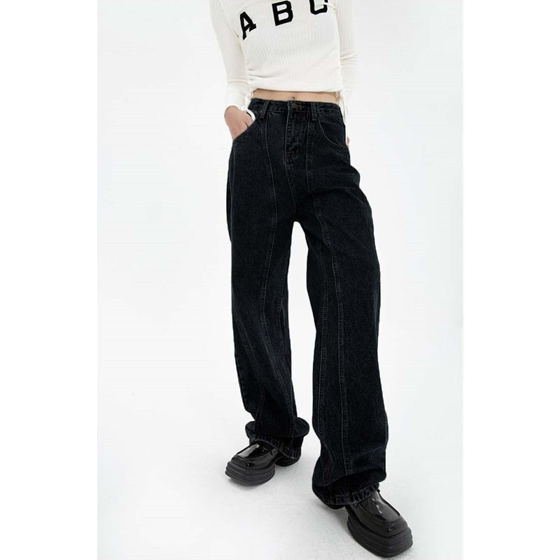 "Rockstar" Unisex Men Women Streetwear Denim Jeans Daulet Apparel