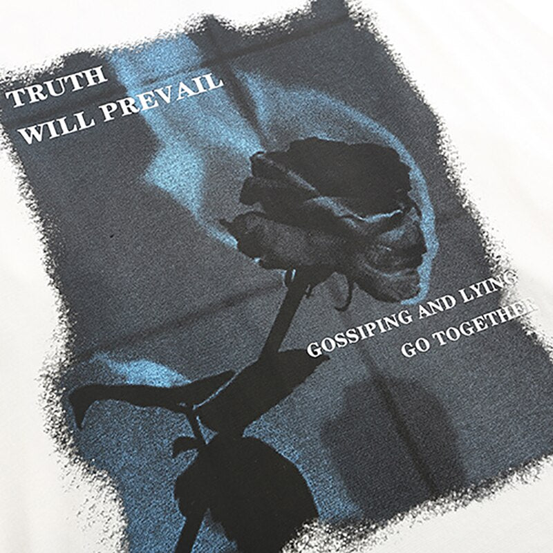 "Prevailing" Unisex Men Women Streetwear Graphic Sweatshirt Daulet Apparel
