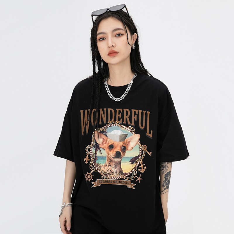 "Wonderful" Unisex Men Women Streetwear Graphic T-Shirt Daulet Apparel