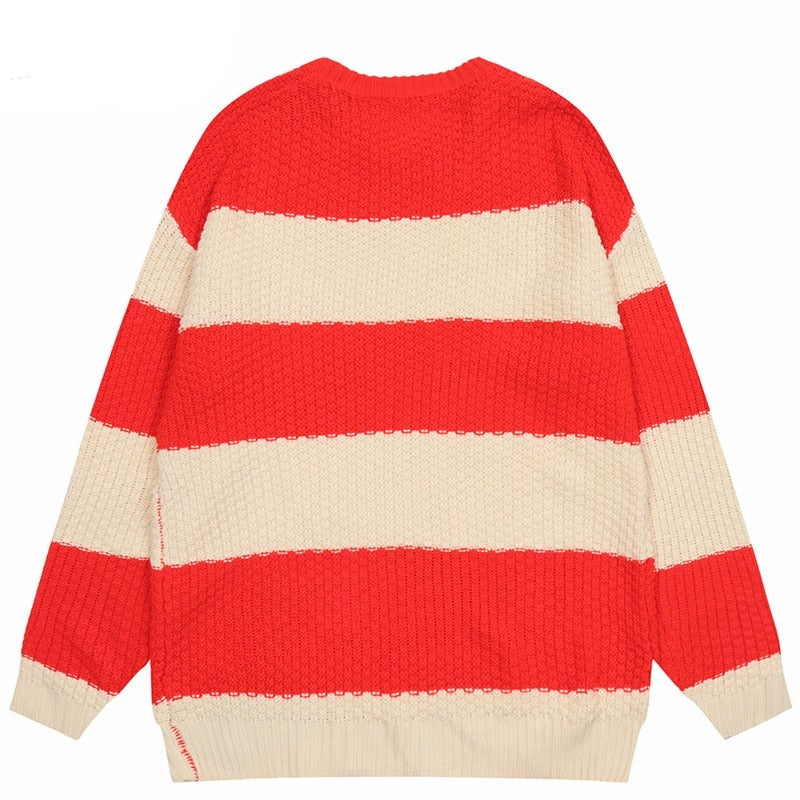 "Black & White" Unisex Men Women Streetwear Graphic Sweater Daulet Apparel