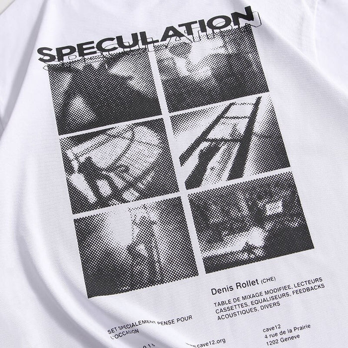"Speculation" Unisex Men Women Streetwear Graphic TShirt