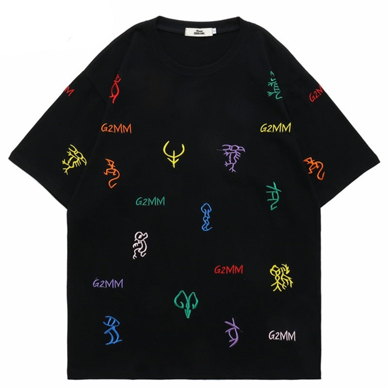 "Zodiac" Unisex Men Women Streetwear Graphic T-Shirt Daulet Apparel
