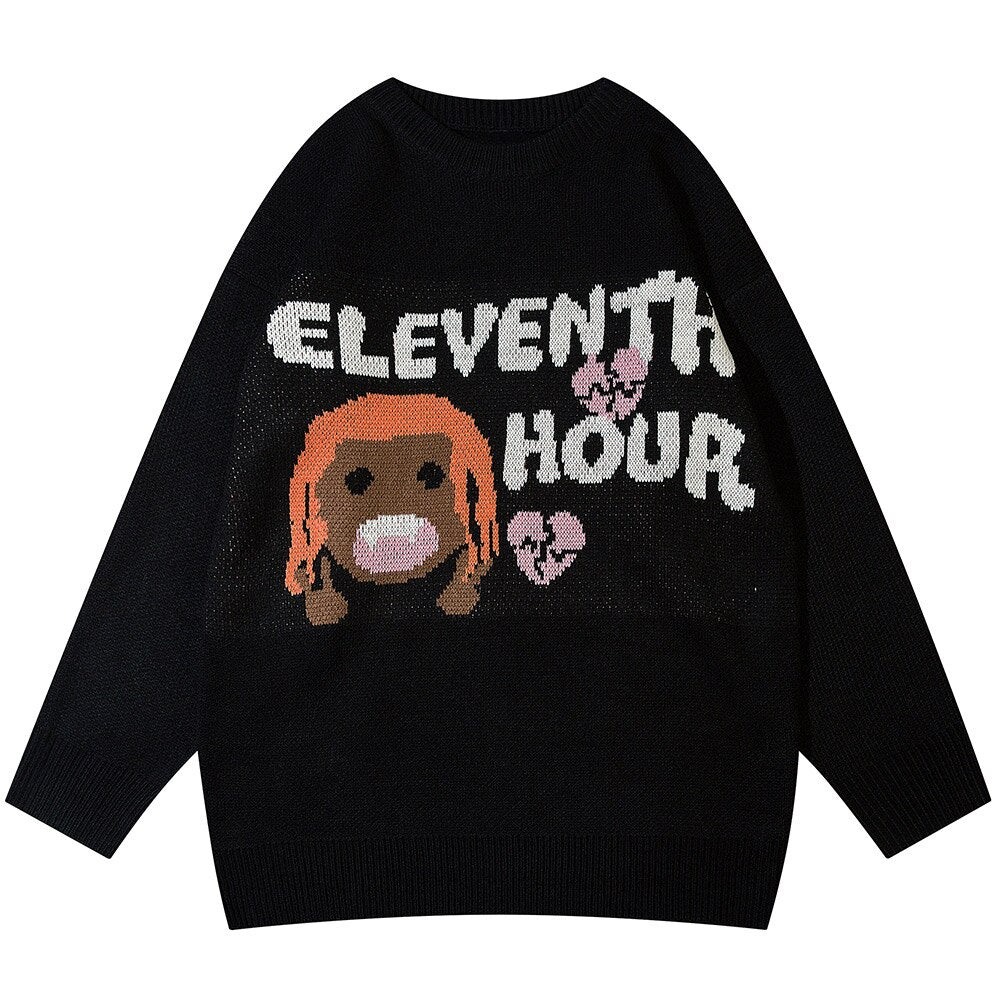 "Element Hour" Unisex Men Women Streetwear Graphic Sweater Daulet Apparel