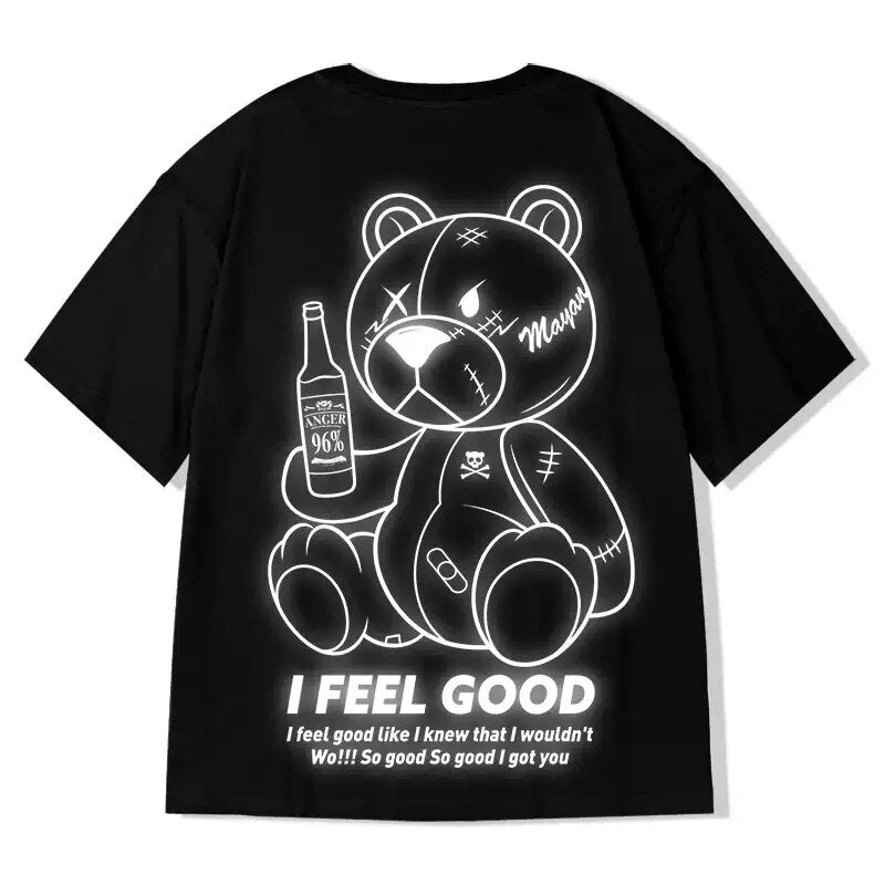 "Feel Good" Unisex Men Women Streetwear Graphic T-Shirt Daulet Apparel
