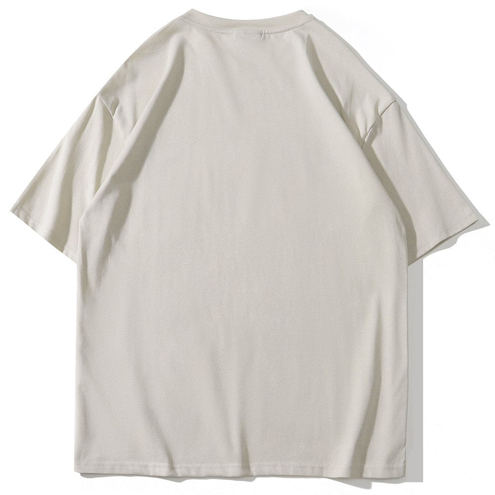 "Sandy Ghost" Unisex Men Women Streetwear Graphic T-Shirt Daulet Apparel