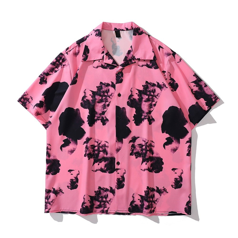 "Pink Clouds" Unisex Men Women Streetwear Graphic Shirt Daulet Apparel