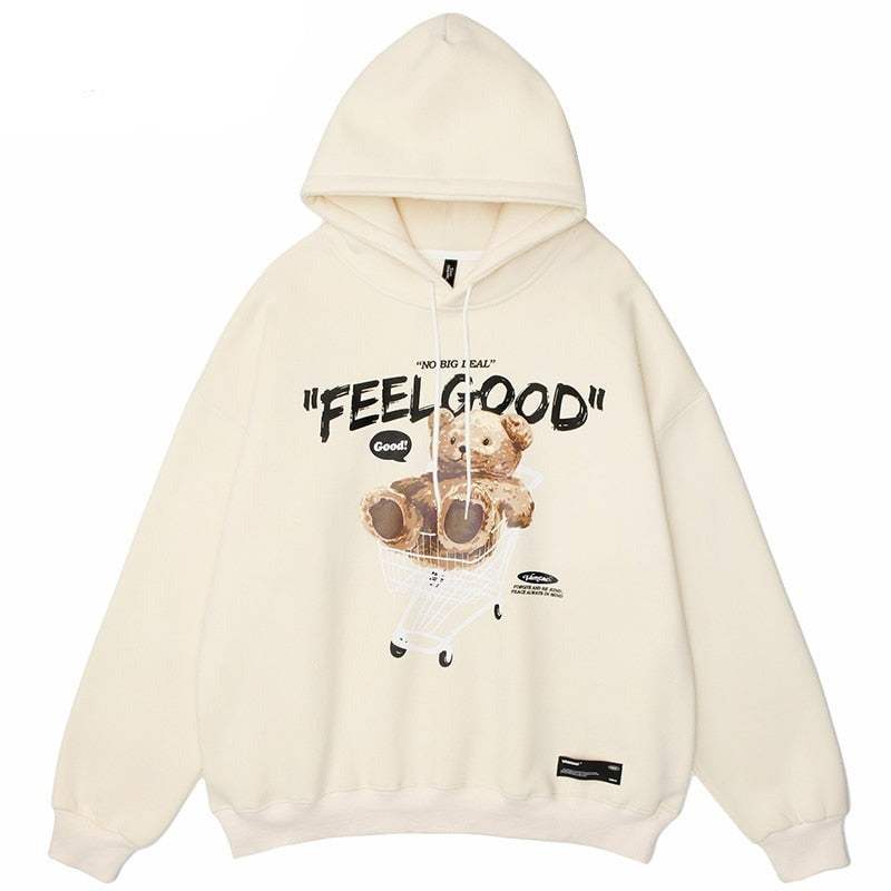 "Feel Good" Unisex Men Women Streetwear Graphic Hoodie Daulet Apparel