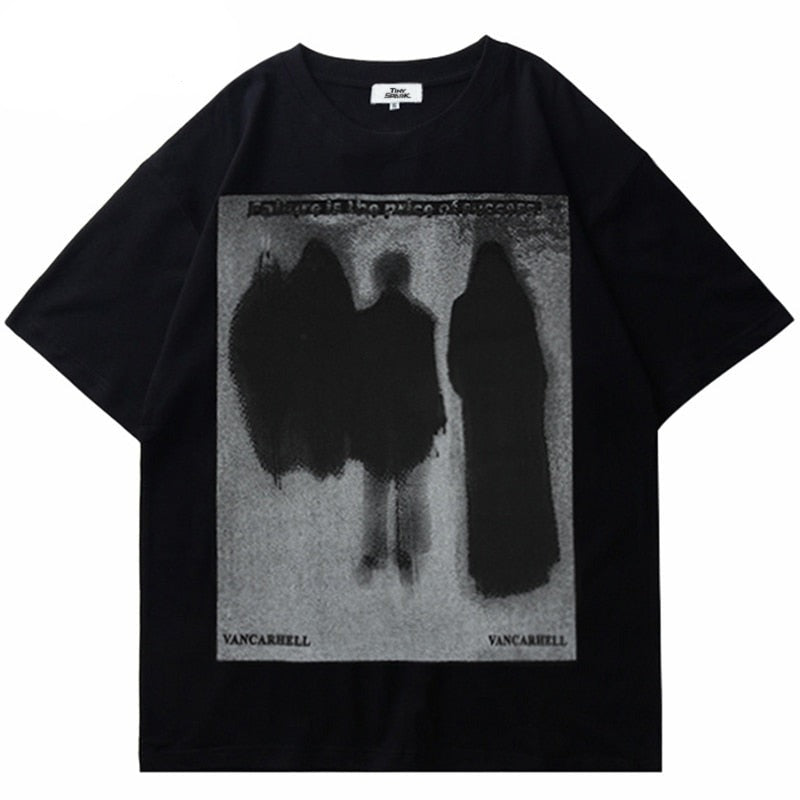 "Dark Ghost" Unisex Men Women Streetwear Graphic T-Shirt Daulet Apparel