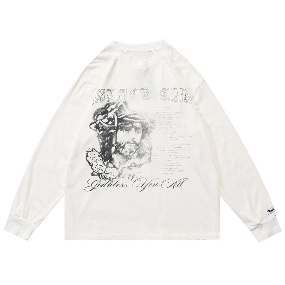 "Fallen King" Unisex Men Women Streetwear Graphic Sweatshirt Daulet Apparel