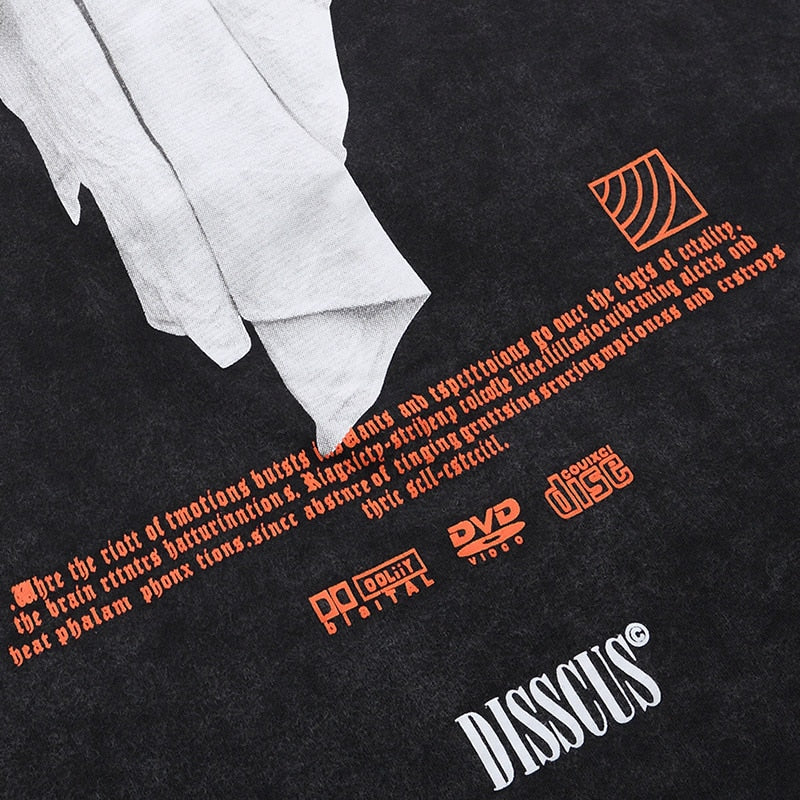 "Phantom" Unisex Men Women Streetwear Graphic T-Shirt Daulet Apparel