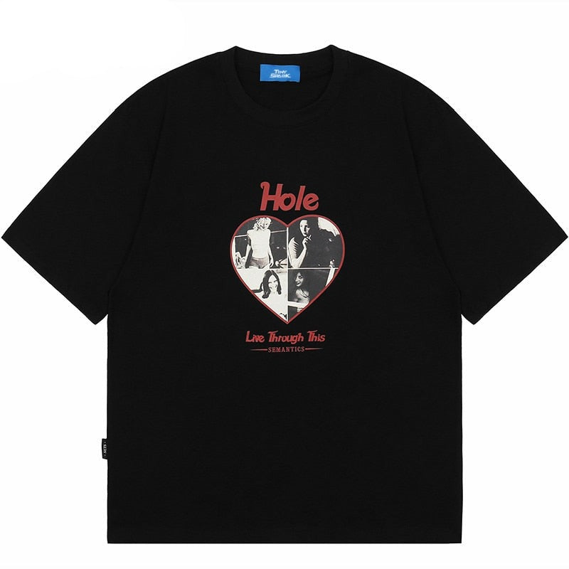 "Warm Heart" Unisex Men Women Streetwear Graphic T-Shirt Daulet Apparel