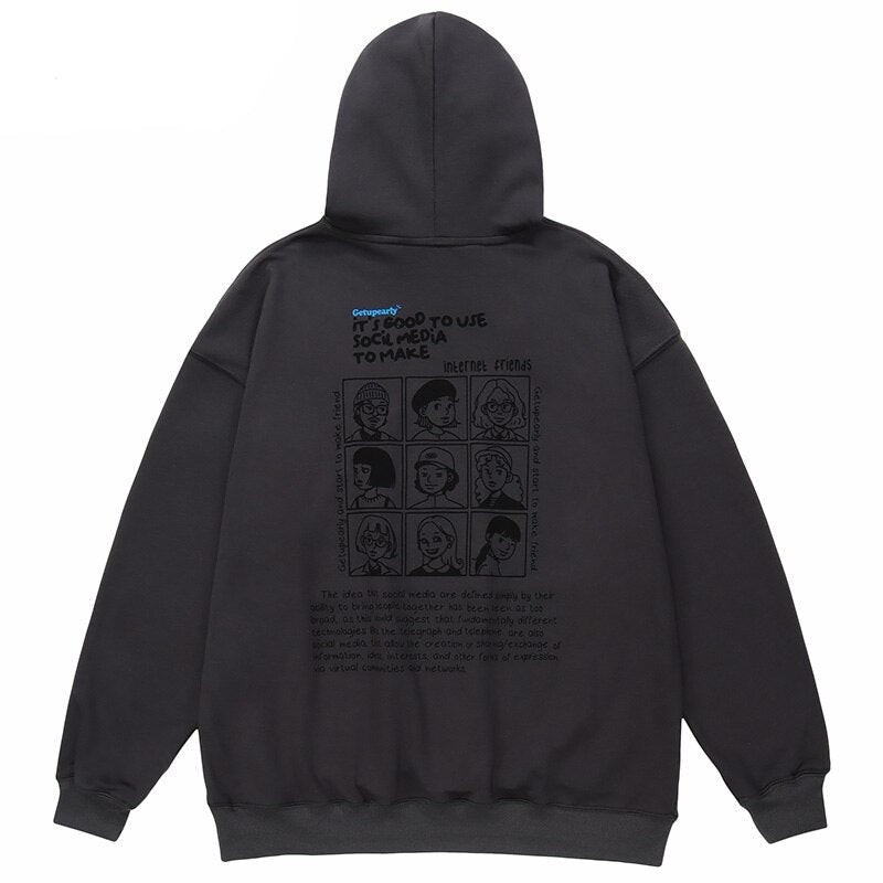 "Cold Calling" Unisex Men Women Streetwear Graphic Hoodie Daulet Apparel