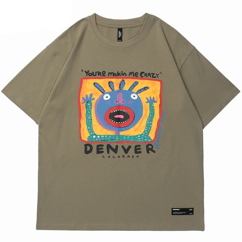 "Denver" Unisex Men Women Streetwear Graphic T-Shirt Daulet Apparel
