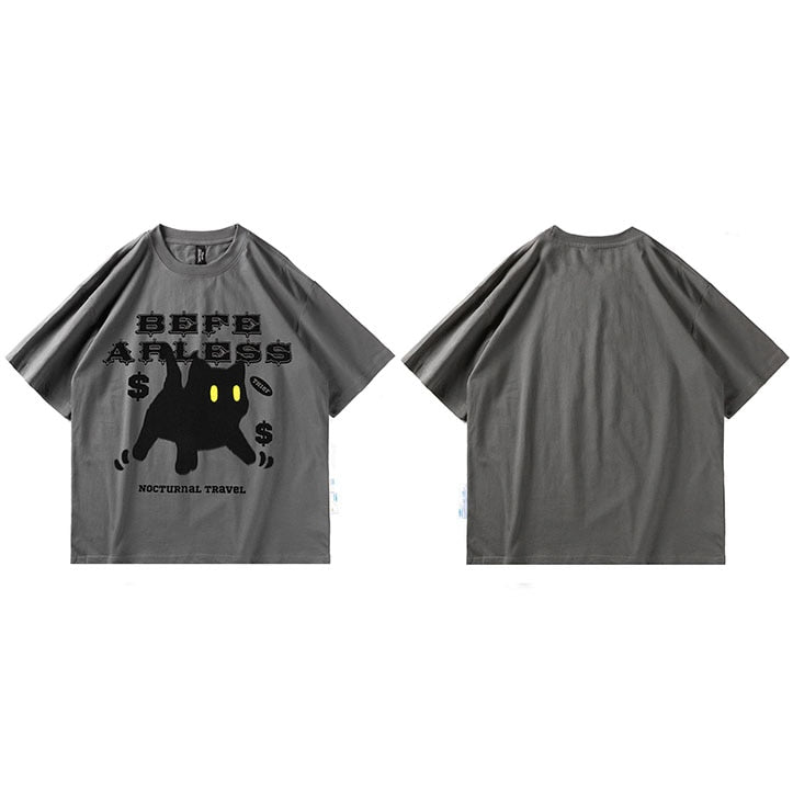 "Scared" Unisex Men Women Streetwear Graphic T-Shirt Daulet Apparel