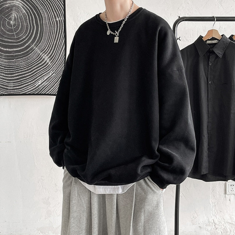"Solid Colour" Unisex Men Women Streetwear Graphic Sweatshirt Daulet Apparel