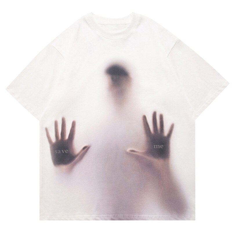 "Ghost Face" Unisex Men Women Streetwear Graphic T-Shirt Daulet Apparel