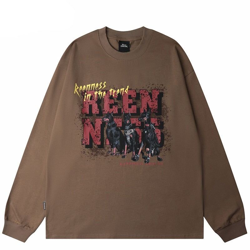 "Mean Team" Unisex Men Women Streetwear Graphic Sweatshirt Daulet Apparel