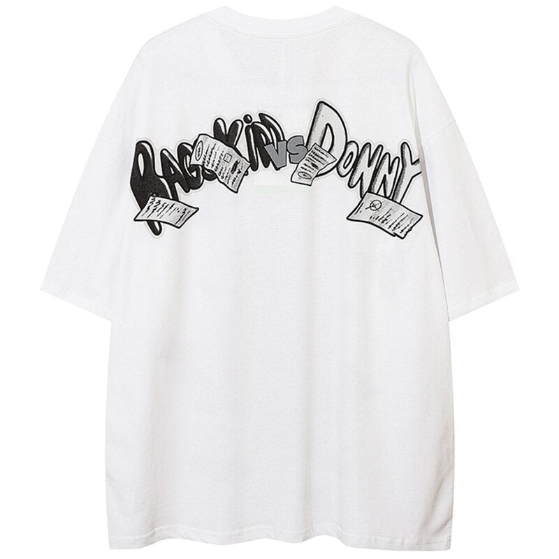 "Rack Them Up" Unisex Men Women Streetwear Graphic T-Shirt Daulet Apparel