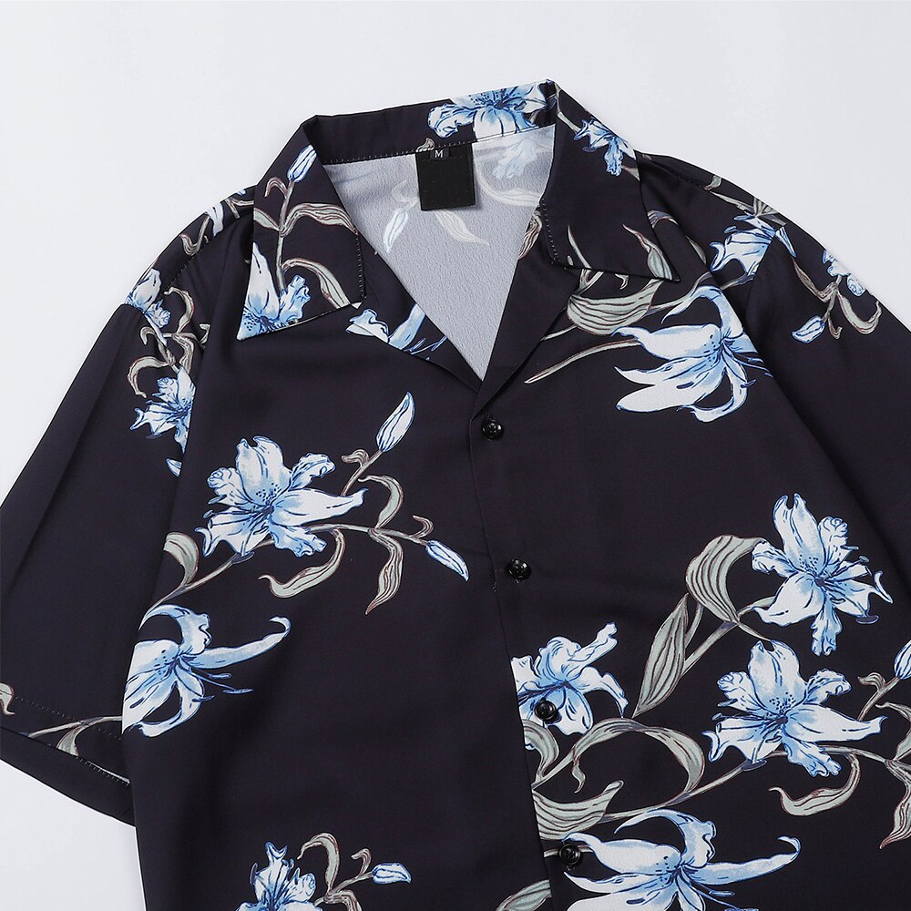 "Vibrancy" Unisex Men Women Streetwear Graphic Button Up Shirt Daulet Apparel