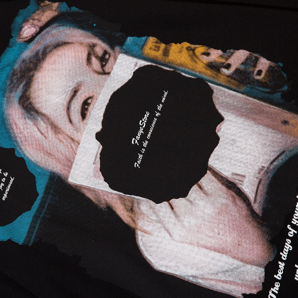 "Smile More" Unisex Men Women Streetwear Graphic Sweatshirt Daulet Apparel