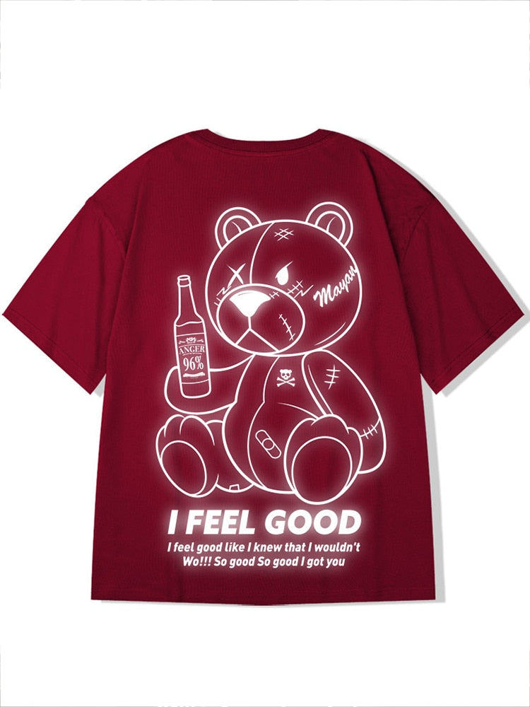 "Feel Good" Unisex Men Women Streetwear Graphic T-Shirt Daulet Apparel