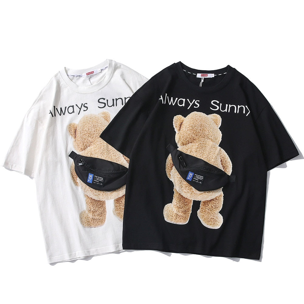 "Always Sunny" Unisex Streetwear Men Women Graphic T-Shirt Daulet Apparel