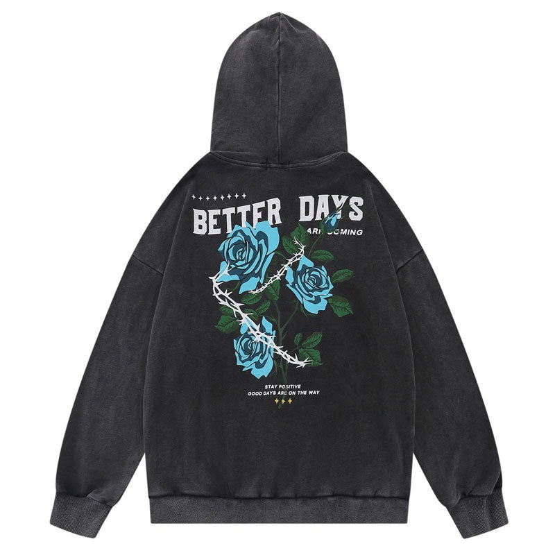 "Better Days" Unisex Men Women Streetwear Graphic Hoodie Daulet Apparel