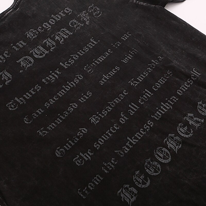 "Written In Stone" Unisex Men Women Streetwear Graphic T-Shirt Daulet Apparel