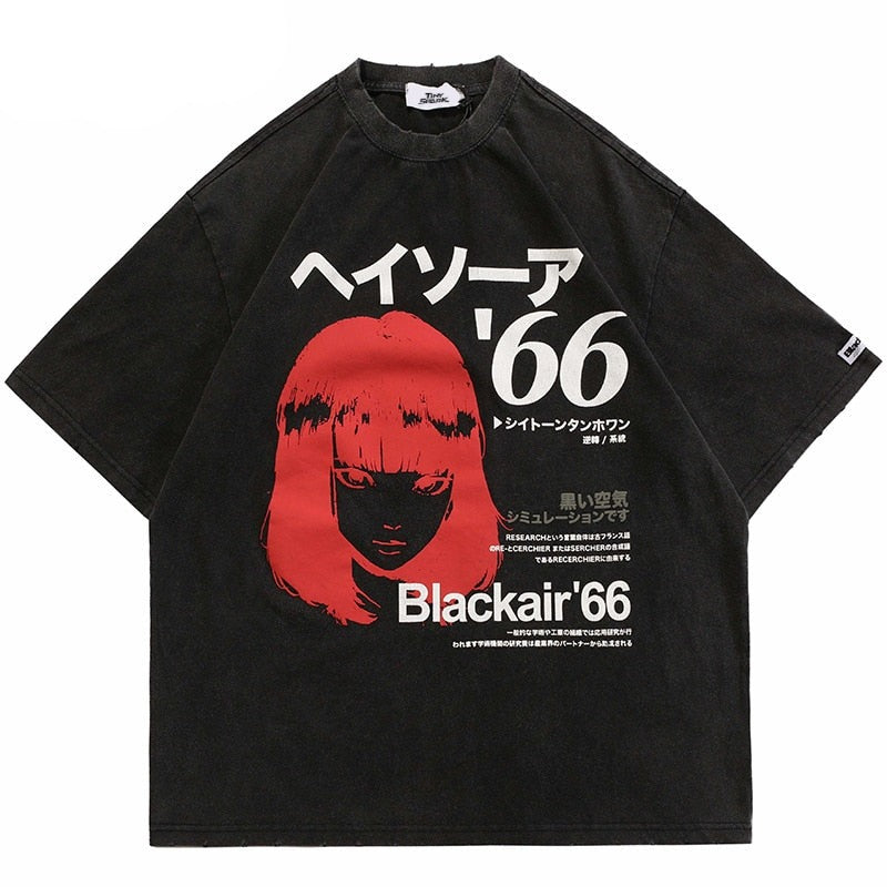 "Black Air" Unisex Men Women Streetwear Graphic T-Shirt Daulet Apparel