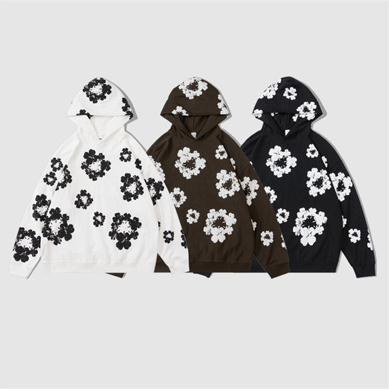 White Flowers Unisex Men Women Streetwear Graphic White Flowers Unisex Men Women Streetwear Graphic