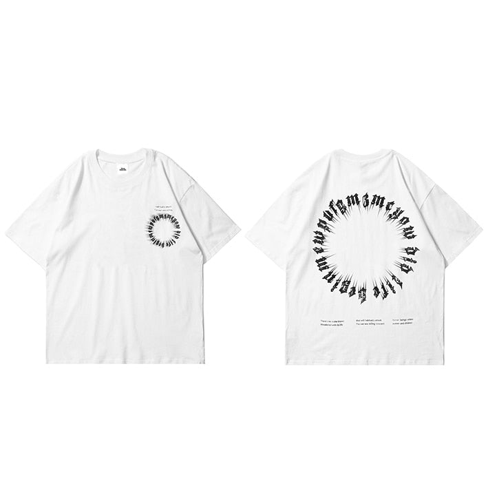 "Summer Sparks" Unisex Men Women Streetwear Graphic T-Shirt Daulet Apparel