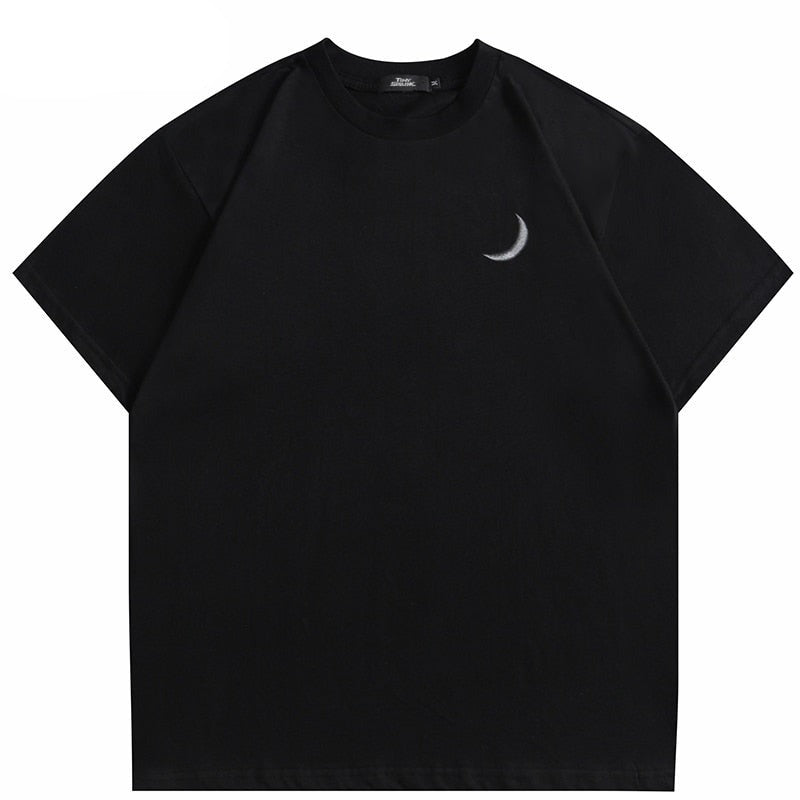 "Moon Light" Unisex Men Women Streetwear Graphic T-Shirt Daulet Apparel