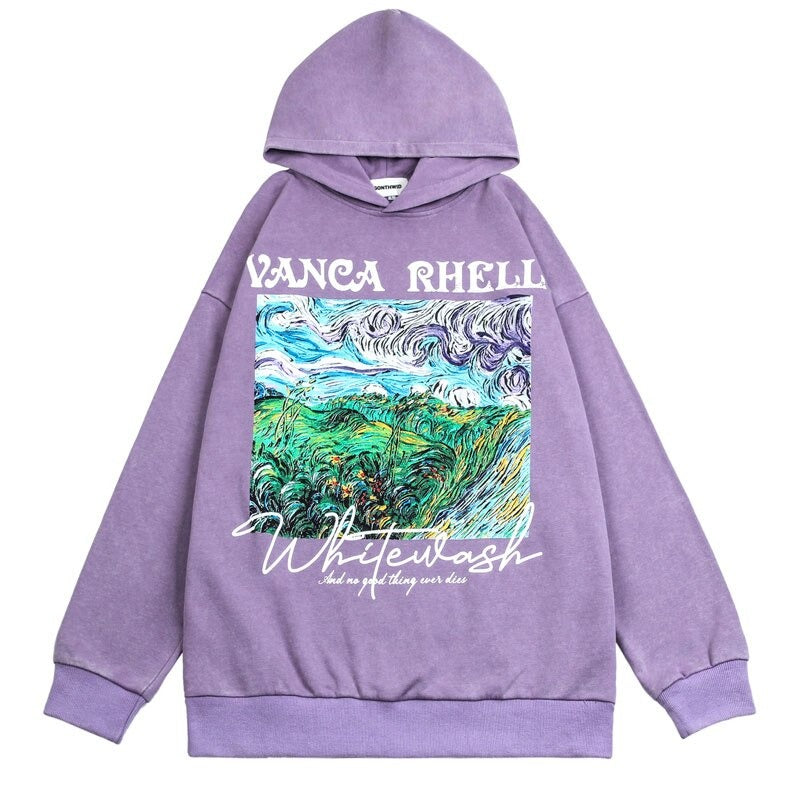 "Real Life" Unisex Men Women Streetwear Graphic Hoodie Daulet Apparel