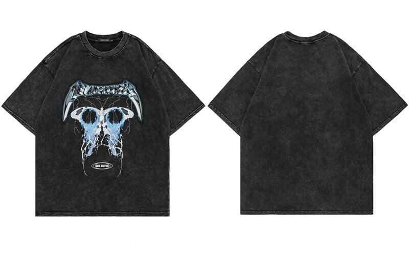 "Lighting Butterfly" Unisex Men Women Streetwear Graphic T-Shirt Daulet Apparel