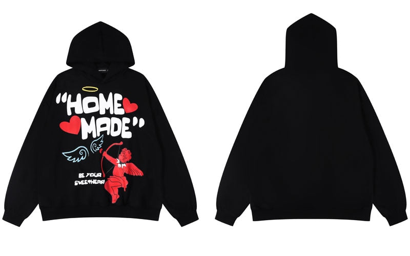 "Home Made" Unisex Men Women Streetwear Graphic Hoodie Daulet Apparel