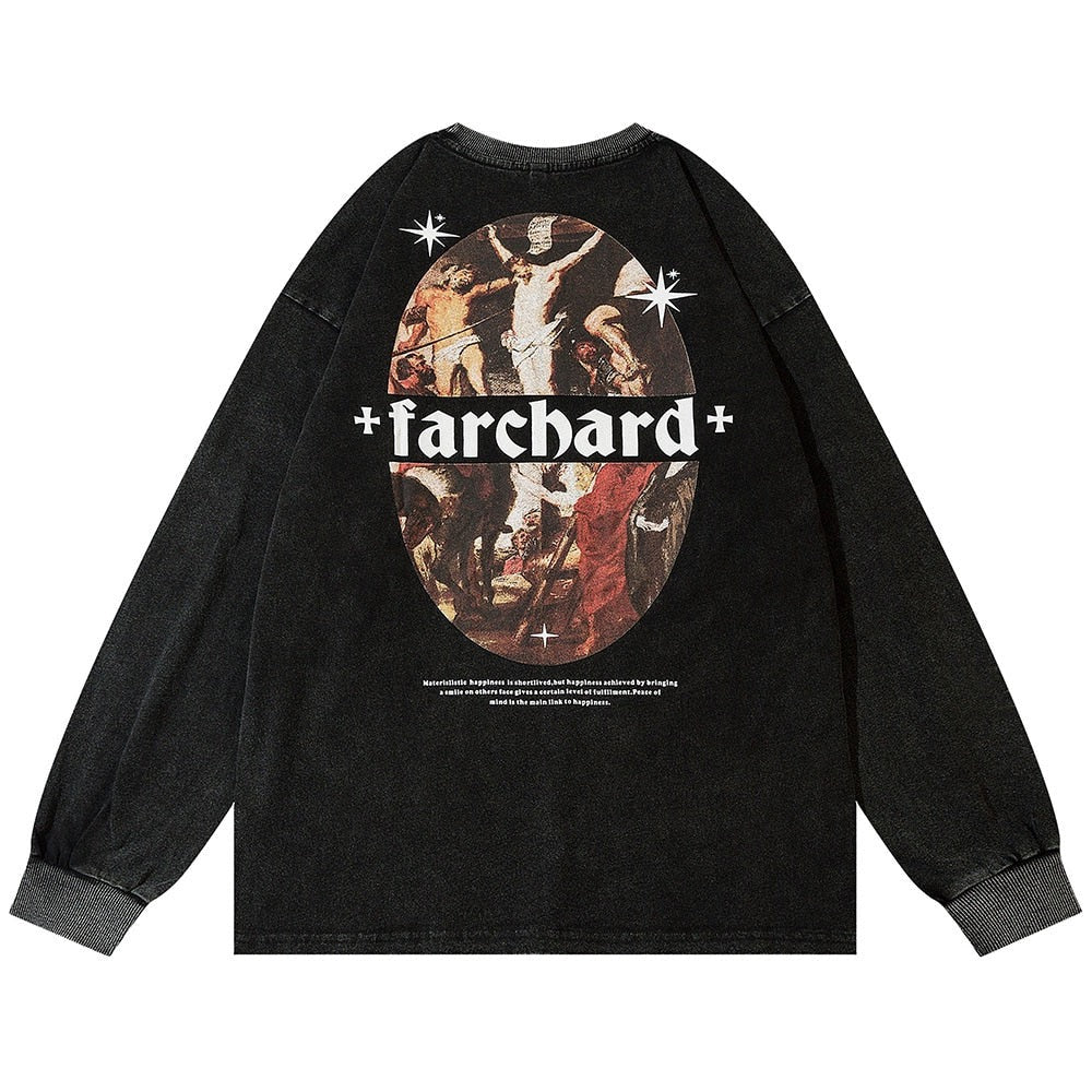 "Farfetched" Unisex Men Women Streetwear Graphic Sweatshirt Daulet Apparel