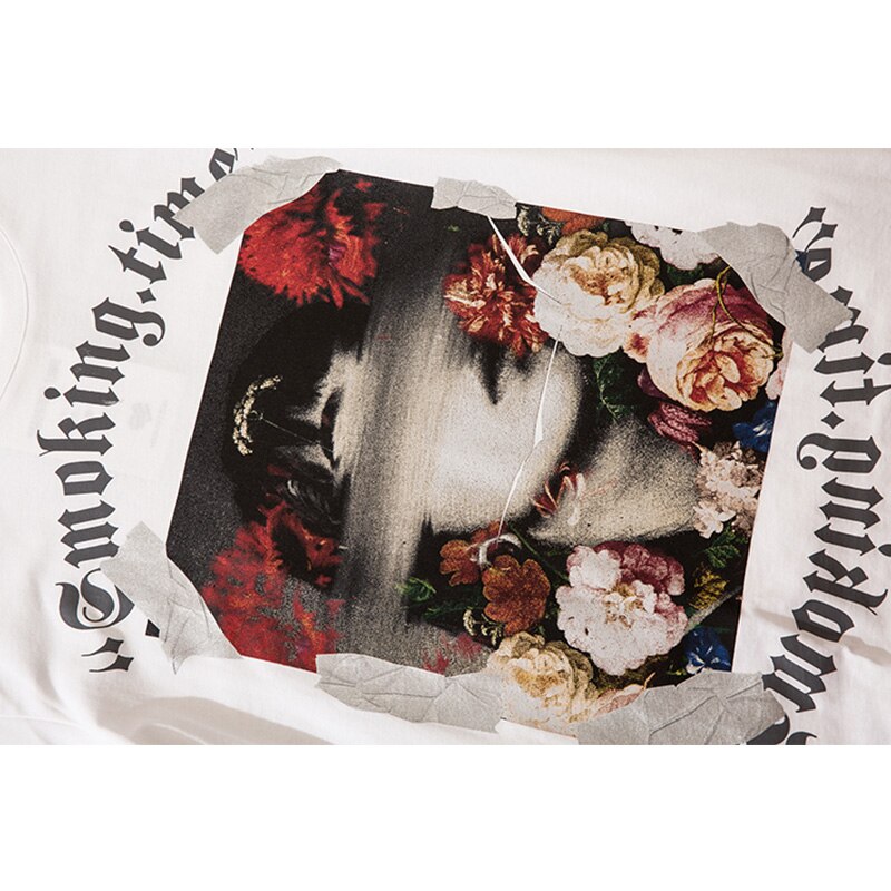 "Slow Smoke" Unisex Men Women Streetwear Graphic T-Shirt Daulet Apparel