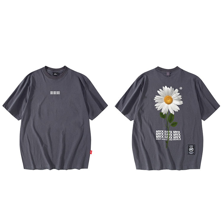 "Forbidden Flower" Unisex Men Women Streetwear Graphic T-Shirt Daulet Apparel
