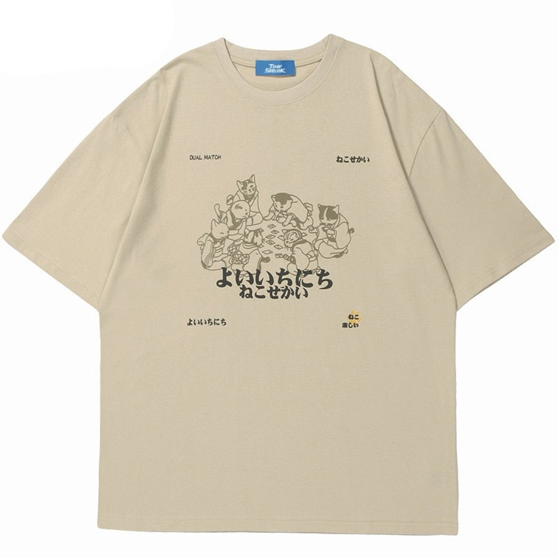 "Family Get Together" Unisex Men Women Streetwear Graphic T-Shirt Daulet Apparel